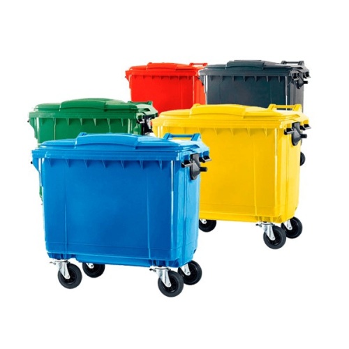 Contenedor de basura 1100 Litros con 4 ruedas